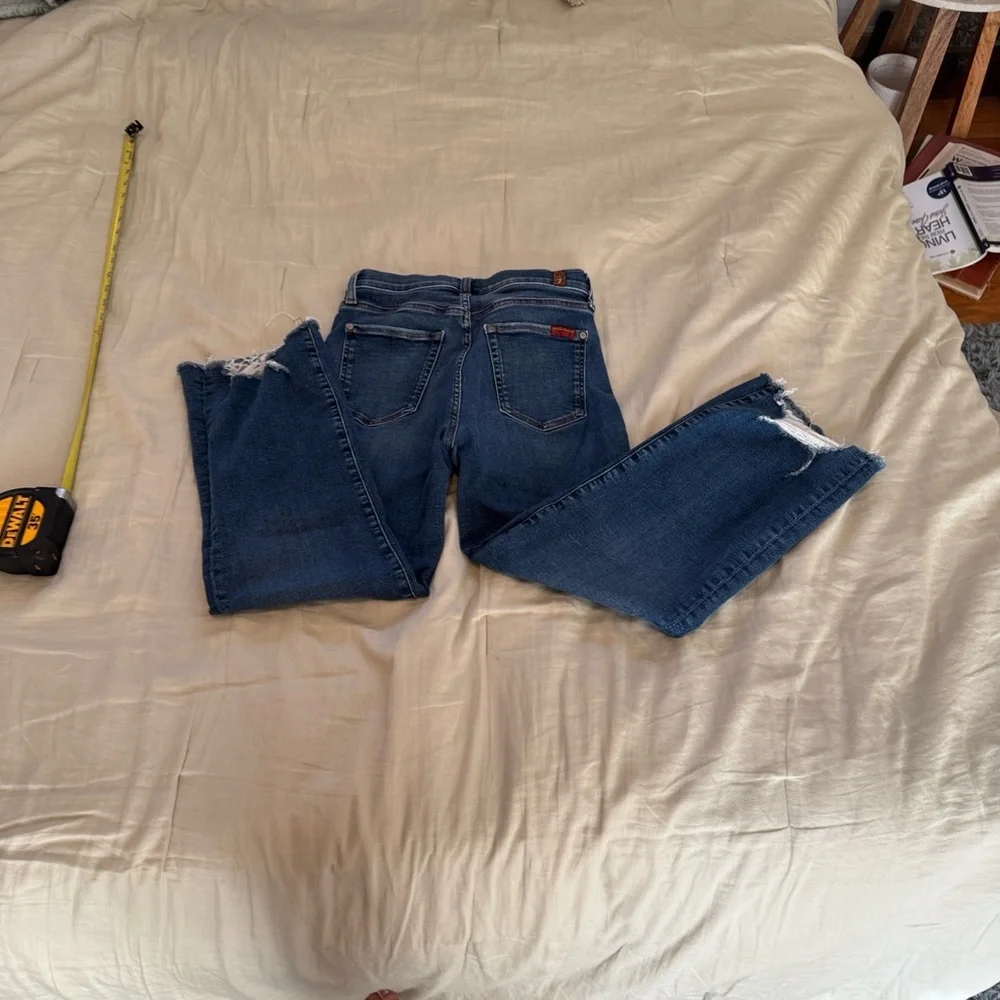 7 for all Mankind Distressed Women Jeans - cropped Alexa - Picture 8 of 12